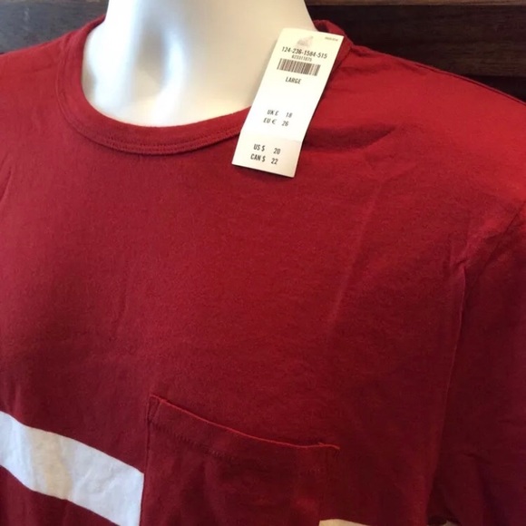 💥SOLD💥NWT Abercrombie & Fitch Chest Stripe Crew Tee - Picture 5 of 6